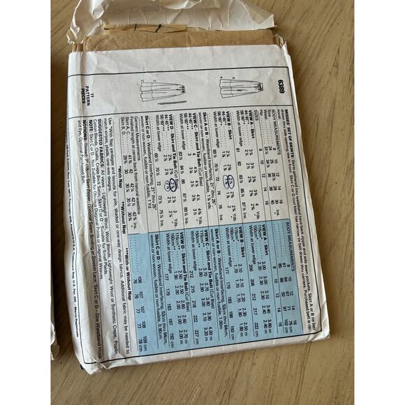 Vintage McCalls Sew Patterns 70s 80s Maxi Long Skirts Blouse Separates Lot Of 2 - Picture 6 of 6